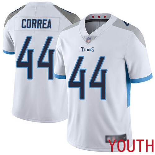 Tennessee Titans Limited White Youth Kamalei Correa Road Jersey NFL Football #44 Vapor Untouchable->youth nfl jersey->Youth Jersey